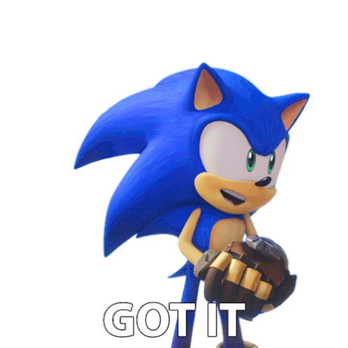 Got It Sonic The Hedgehog Sticker - Got It Sonic The Hedgehog Sonic Prime Stickers