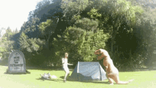 Lucylovescats Dinosaur GIF - Lucylovescats Dinosaur Chase GIFs