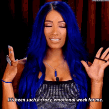 Sasha Banks Its Been Such A GIF - Sasha Banks Its Been Such A Crazy Emotional Week GIFs
