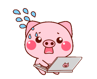 Piggy Freaking Out Sticker - Piggy Freaking Out Laptop Stickers