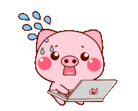 Piggy Freaking Out Sticker - Piggy Freaking Out Laptop Stickers