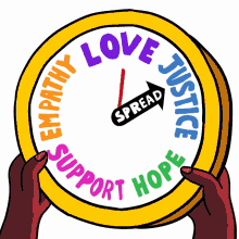 spread love justice hope support supportive