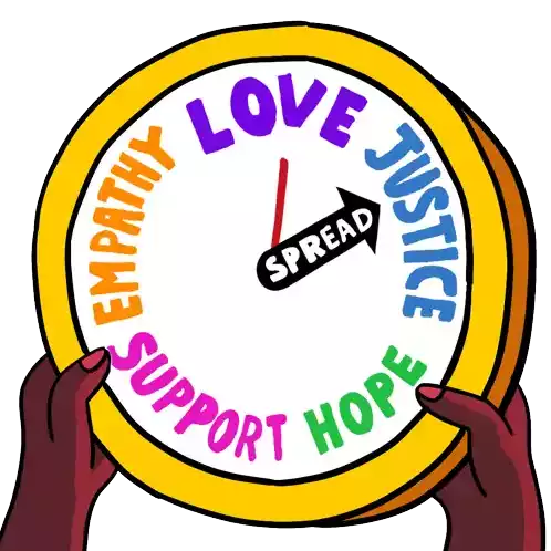 Spread Love Justice Sticker - Spread Love Justice Hope Stickers