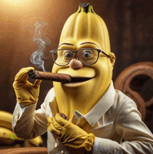 Banana Glasses GIF - Banana Glasses Smoke GIFs