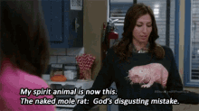 Gina Linetti Naked Mole Rat GIF - Gina Linetti Naked Mole Rat Spirit Animal GIFs