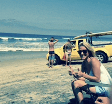 The Water’s Fine Surfs Up GIF - The Water’s Fine Surfs Up Nice View GIFs