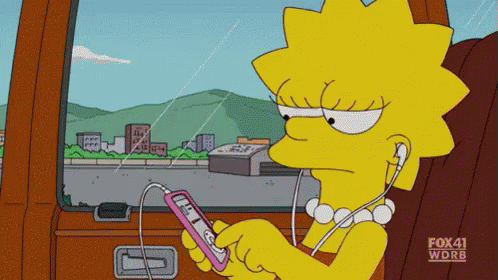 Tuning Out GIF - Thesimpsons Lisasimpson Music - Discover & Share GIFs