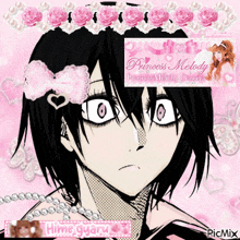 a picture of a girl with the words princess melody on the bottom