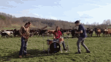 They Want More Cowbell GIF - Cows Band Jazz GIFs