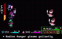 a screenshot of a video game with a picture of a man and the words true