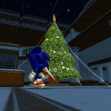 Sonic Adventure Christmas GIF - Sonic Adventure Christmas Christmas Tree GIFs