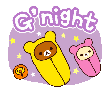 Bear Sleeping Sticker - Bear Sleeping Good Night Stickers