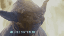 Yoda Cute GIF - Yoda Cute My Stick GIFs