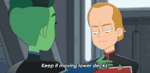 Keep It Moving Lower Decks Star Trek Lower Decks GIF - Keep It Moving Lower Decks Star Trek Lower Decks Keep Going Lower Decks GIFs