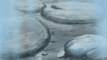 a drawing of a person 's foot on a rocky surface