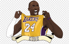 Kobe Bryant Sticker GIF - Kobe Bryant Sticker Jersey GIFs