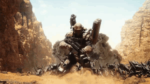 Slide GIF - Starship Troopers Traitor Of Mars Slide GIFs