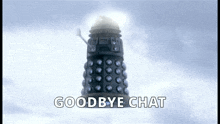 a dalek from doctor who says goodbye chat