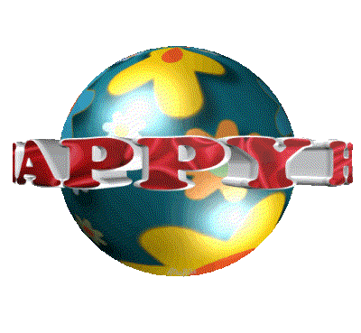 Happy Sphere Sticker - Happy Sphere Spinning Stickers