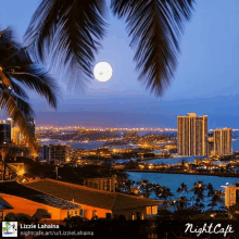 Honolulu Citiscape By Moon GIF