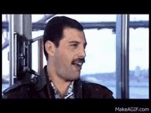 Freddie Mercury Freddie GIF - Freddie Mercury Freddie Mustache GIFs