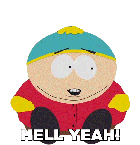 Hell Yeah Eric Cartman Sticker - Hell Yeah Eric Cartman South Park Stickers