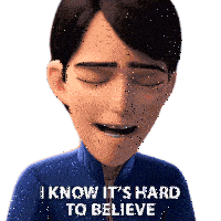 I Know Its Hard To Believe Jim Lake Jr Sticker - I Know Its Hard To Believe Jim Lake Jr Trollhunters Tales Of Arcadia Stickers