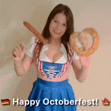 Happy Octoberfest Mary Avina GIF - Happy Octoberfest Mary Avina German Girl GIFs