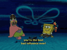 Bad Influence Badified GIF - Bad Influence Badified Spongebob GIFs