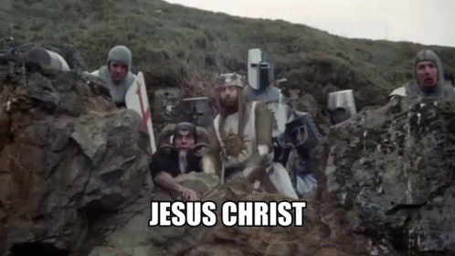 Monty Python And The Holy Grail Jesus GIF - Monty Python And The Holy Grail  Monty Python Jesus - Discover & Share GIFs