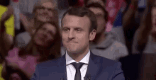 Macron Clindoeil GIF - Macron Clindoeil Wink GIFs