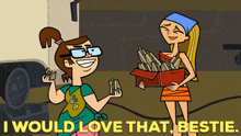 Total Drama Action Lindsay GIF - Total Drama Action Lindsay I Would Love That Bestie GIFs