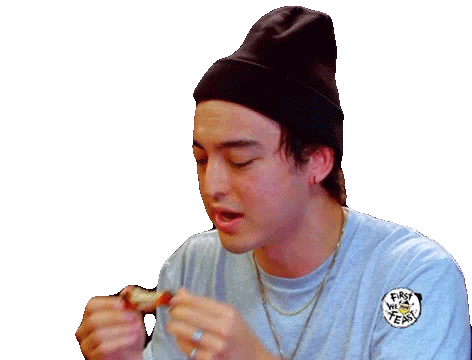 Eating Nervous Sticker - Eating Nervous Chicken Hot Wings Stickers