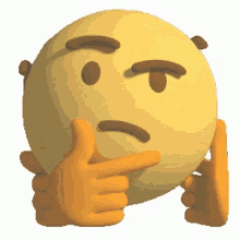 Emoji Thinking GIF - Emoji Thinking 3d GIFs
