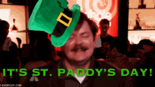 parks and rec nick offerman ron swanson its st paddys day st patricks day