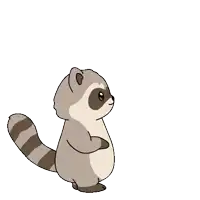 a raccoon and a bird are standing next to each other on a happy siblings day greeting card