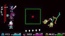 a video game with a character named susie and a character named kris