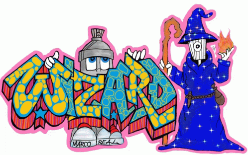 how to draw graffiti spray cans by wizard