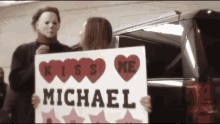 Michael Myers Halloween Groupie GIF - Michael Myers Halloween Groupie Get Off Me GIFs