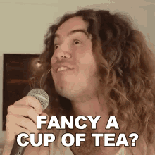 Fancy A Cup Of Tea Bradley Hall GIF - Fancy A Cup Of Tea Bradley Hall Wanna Have A Drink GIFs