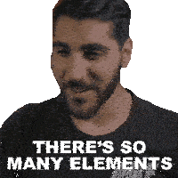 There'S So Many Elements In It Rudy Ayoub Sticker - There'S So Many Elements In It Rudy Ayoub It Comprises Numerous Components Stickers