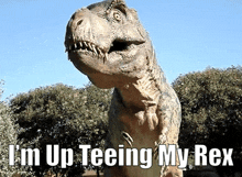 teeing rex t rex im up