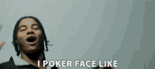 I Poker Face Like Playing Cards GIF - I Poker Face Like Poker Face Playing Cards GIFs