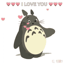 Amor Totoro GIF - Amor Totoro Blow Kiss GIFs