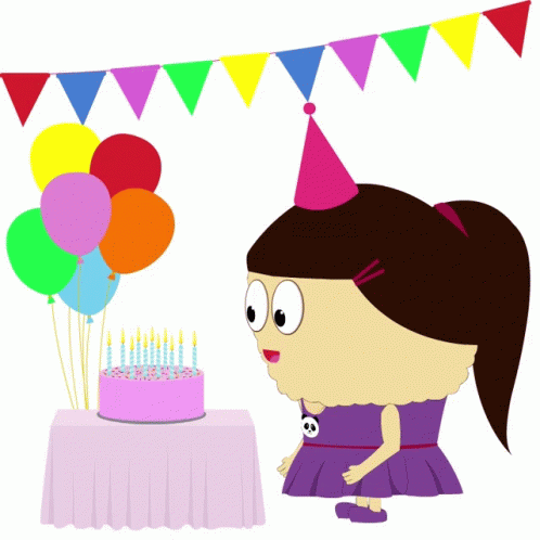 Cartoon Picture Of Birthday Celebration GIFs | Tenor