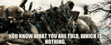 Transformers Megatron GIF - Transformers Megatron You Know What You Are Told GIFs