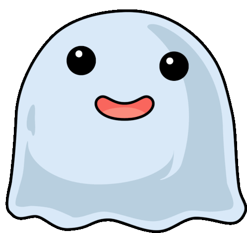 Cute Ghost Ghost Sticker - Cute Ghost Ghost Creepy Smile Stickers