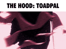 a poster for the hood toadpal with a sword