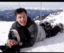 John Barrowman Snow GIF - John Barrowman Snow Ski GIFs