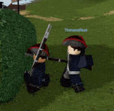 two soldiers in a video game with the name thenavalfleet on the bottom right